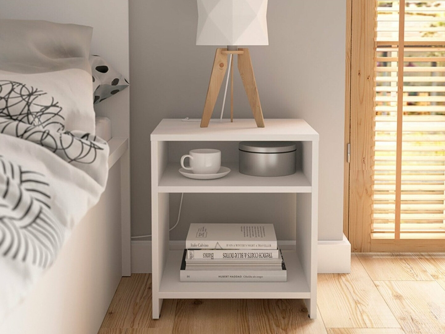 Bedside table Votola 106 (White)