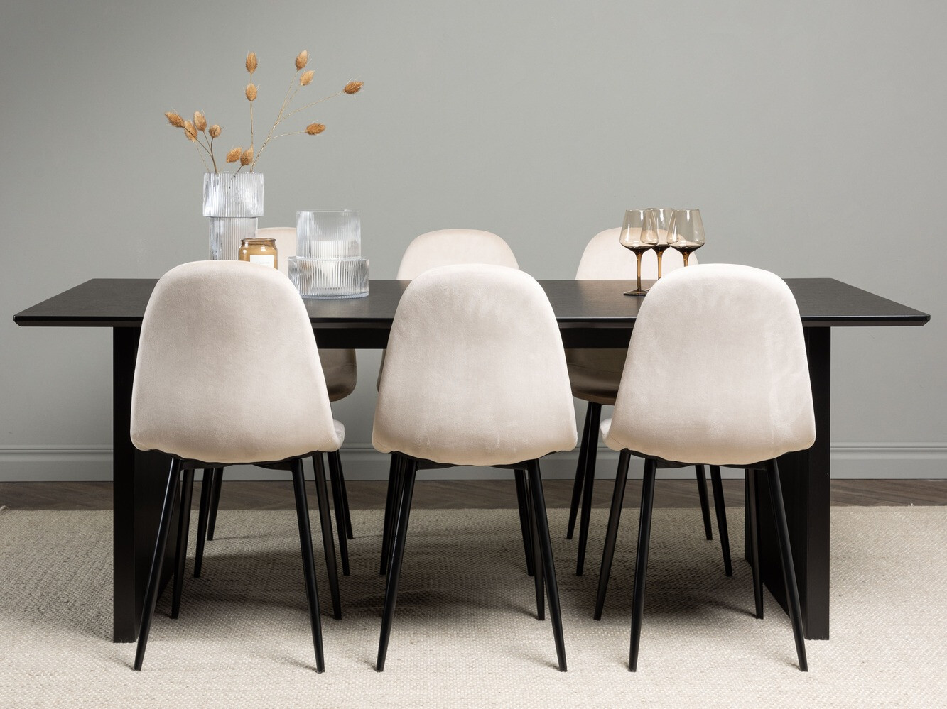 Dining set Dallas 4185 (Beige + Black)