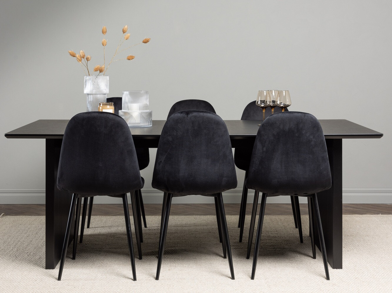 Dining set Dallas 4185 (Black)