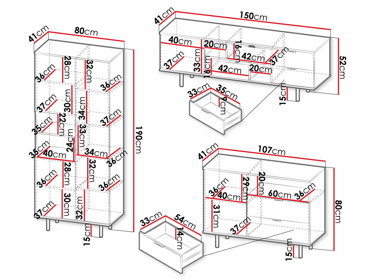 Living room set Decus II (Cashmere)
