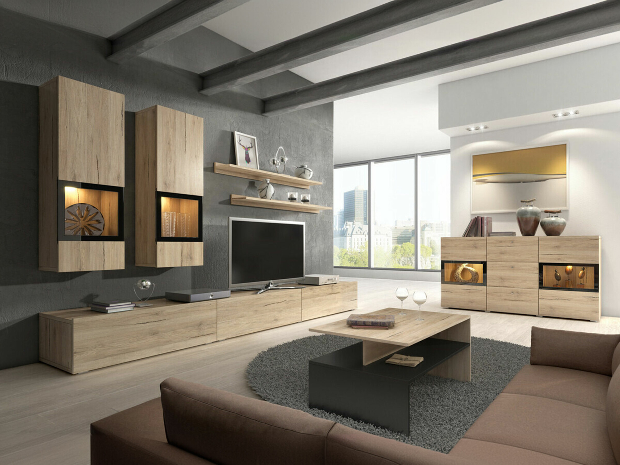 Living room set Serodeu 104 (San Remo oak)
