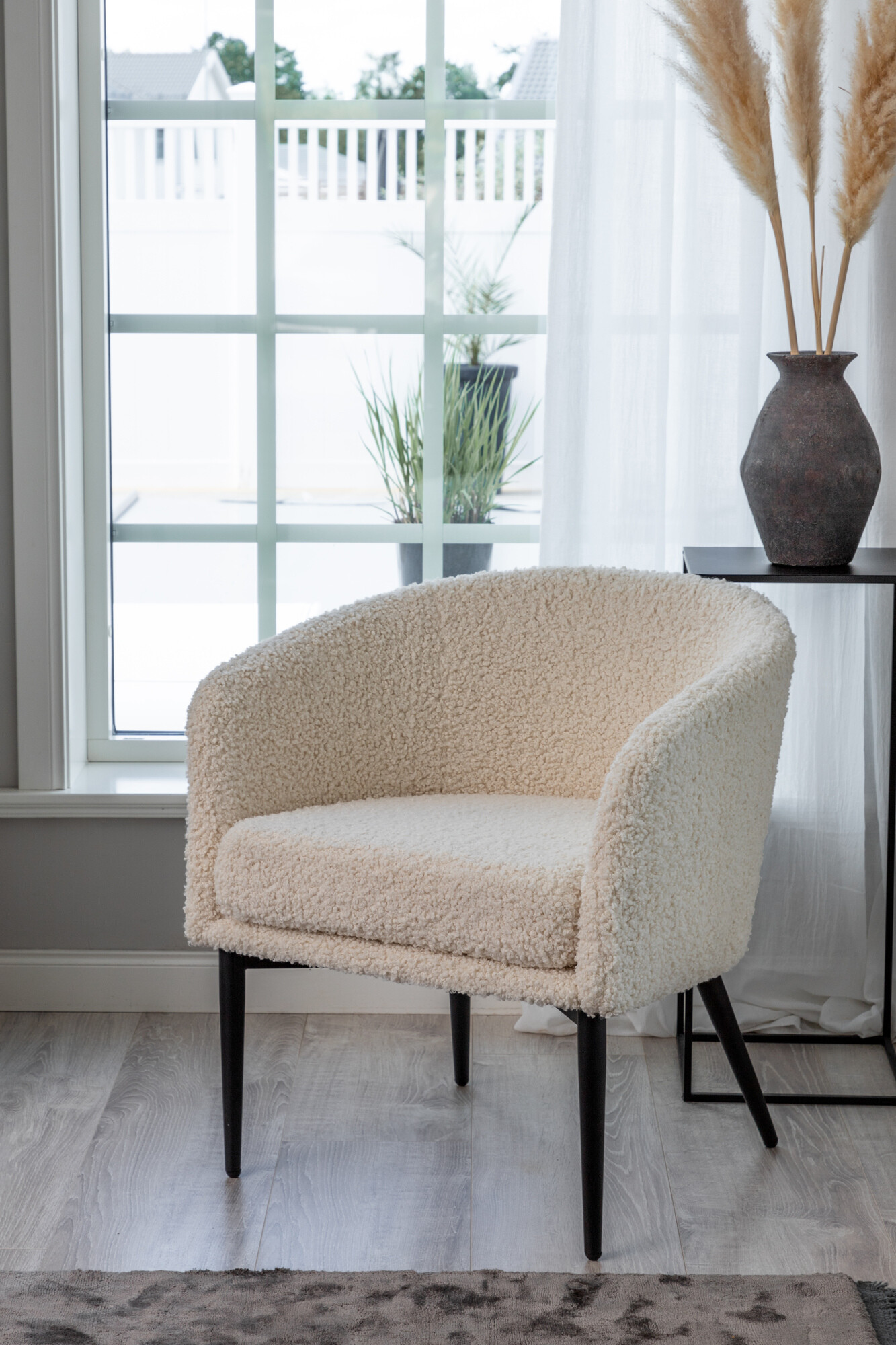 Armchair Dallas 1706 (White + Black)