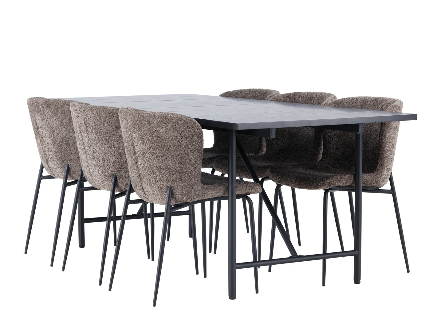 Dining set Dallas 4192 (Brown + Black)