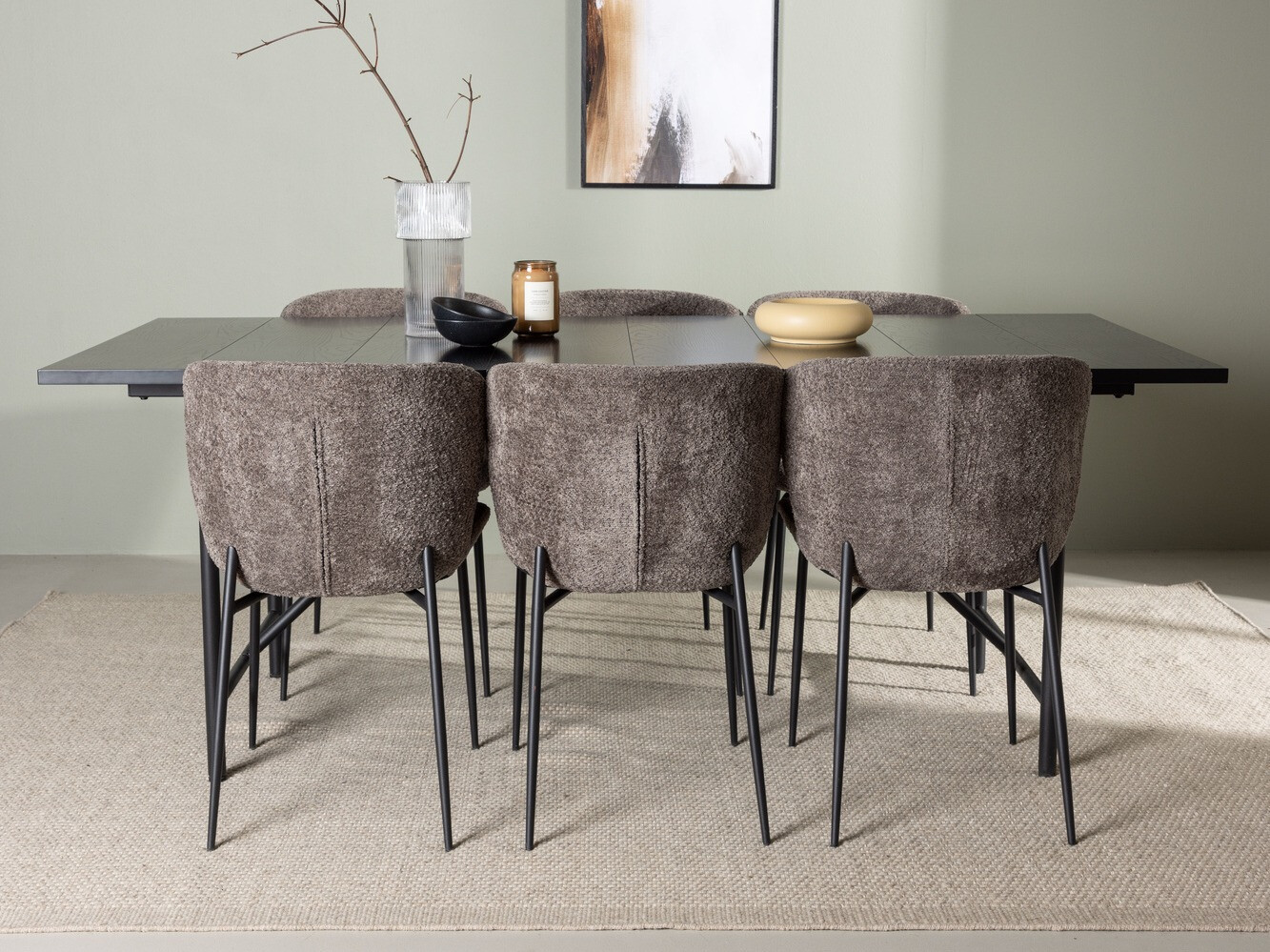 Dining set Dallas 4192 (Brown + Black)