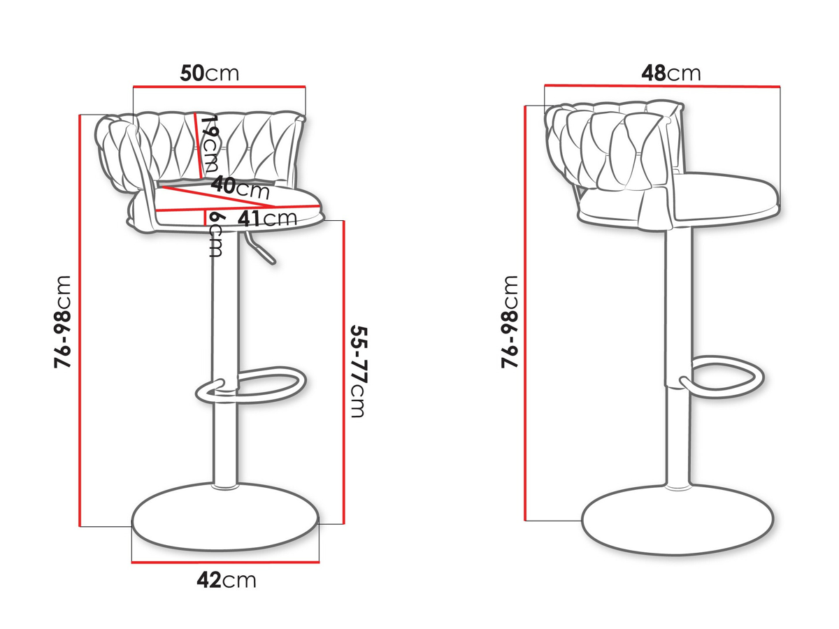 Bar stool Comfivo 433 (Beige)