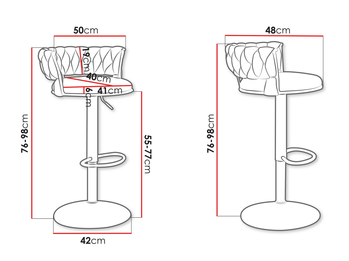 Bar stool Comfivo 433 (Black)