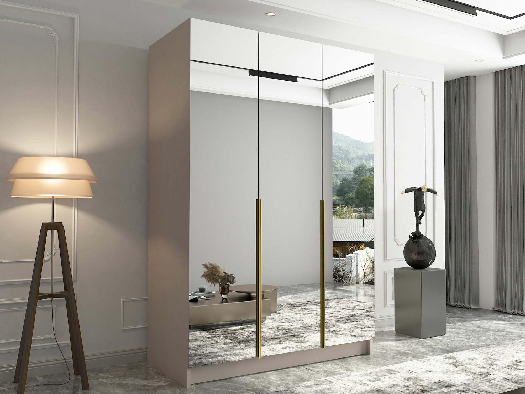 Wardrobe Closico 196 (Cashmere + Golden)