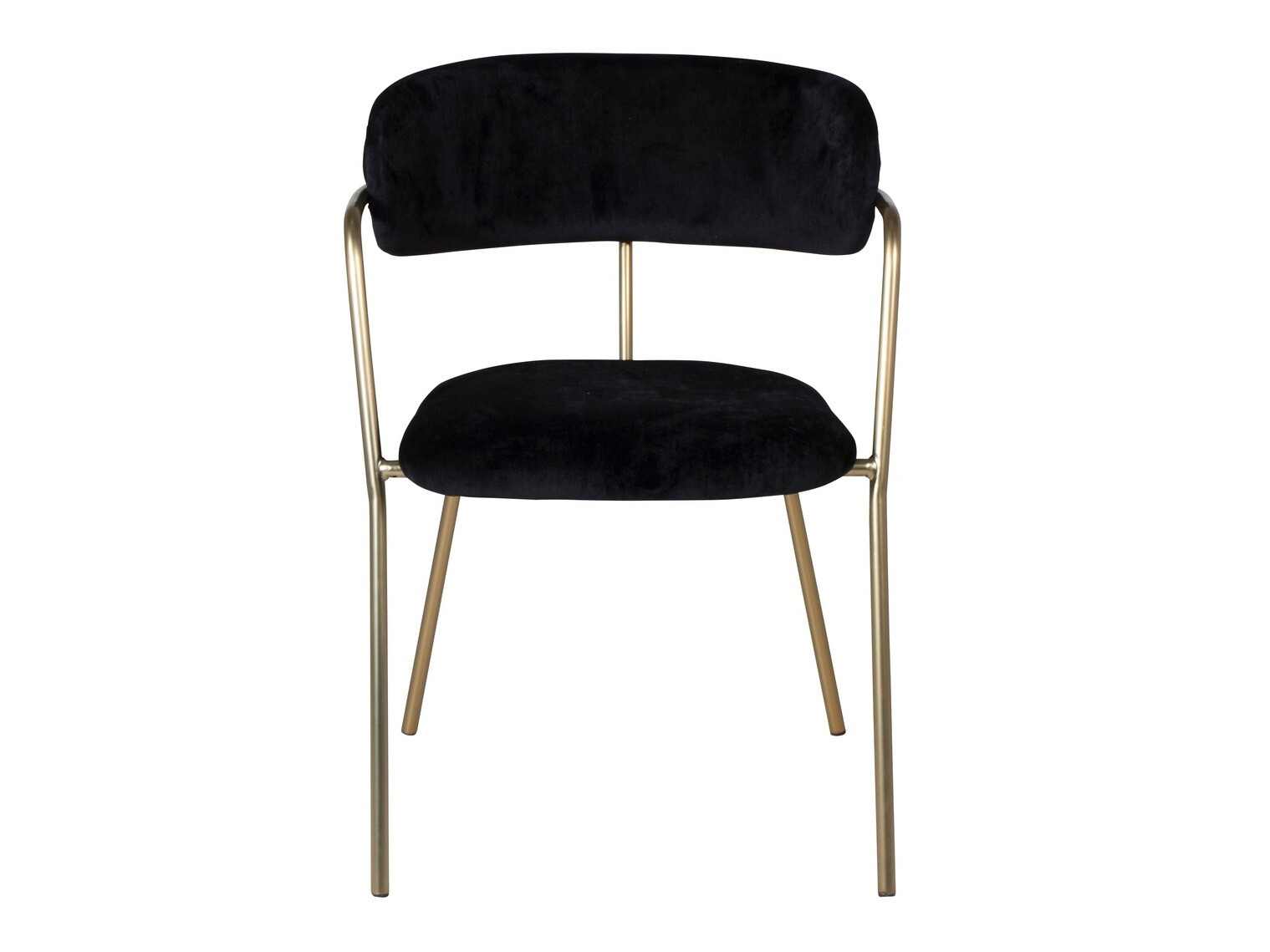 Chair Dallas 108 (Black + Brass)