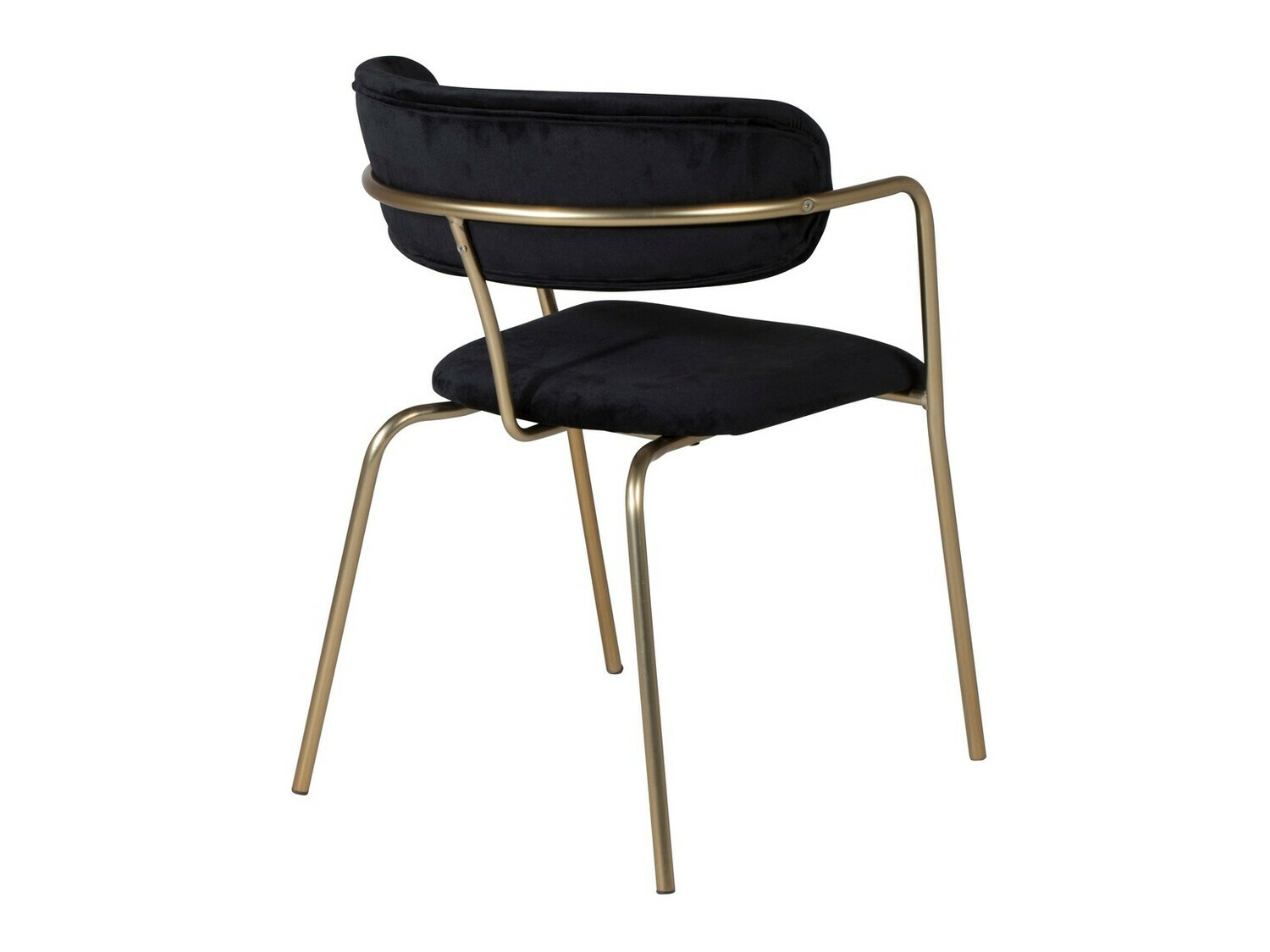 Chair Dallas 108 (Black + Brass)