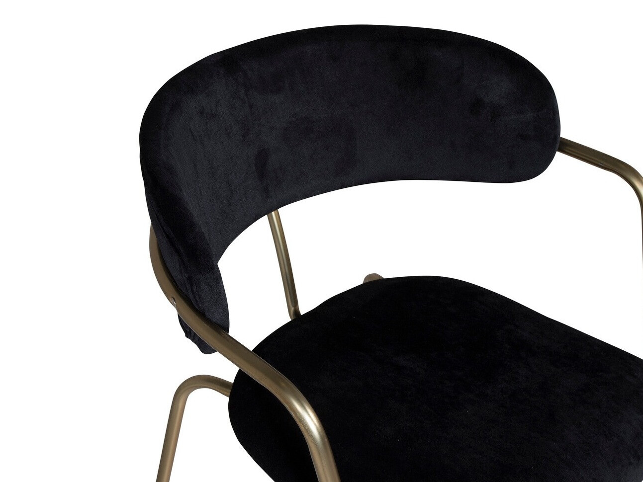 Chair Dallas 108 (Black + Brass)