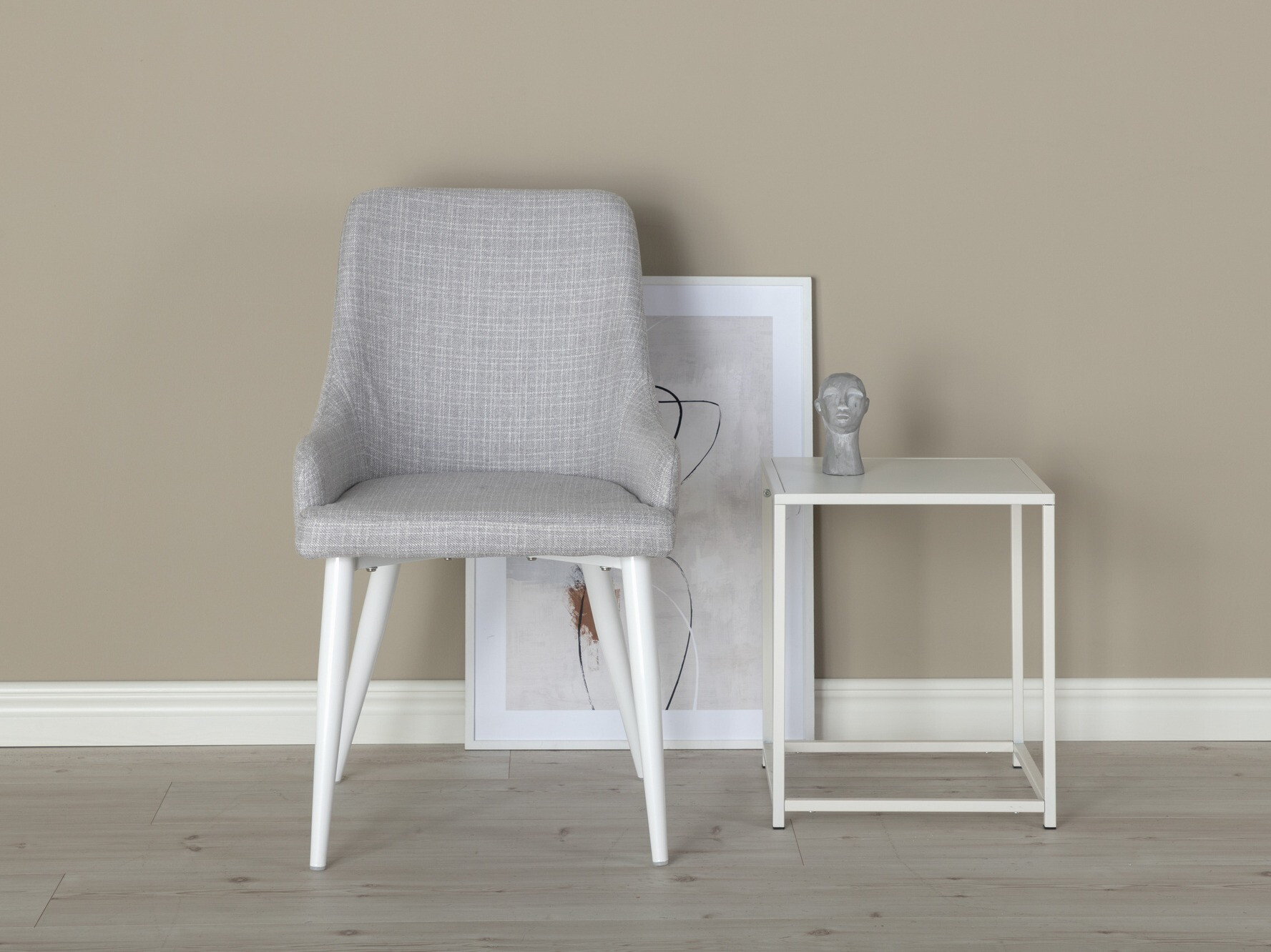 Chair Dallas 114 (Light grey + White)