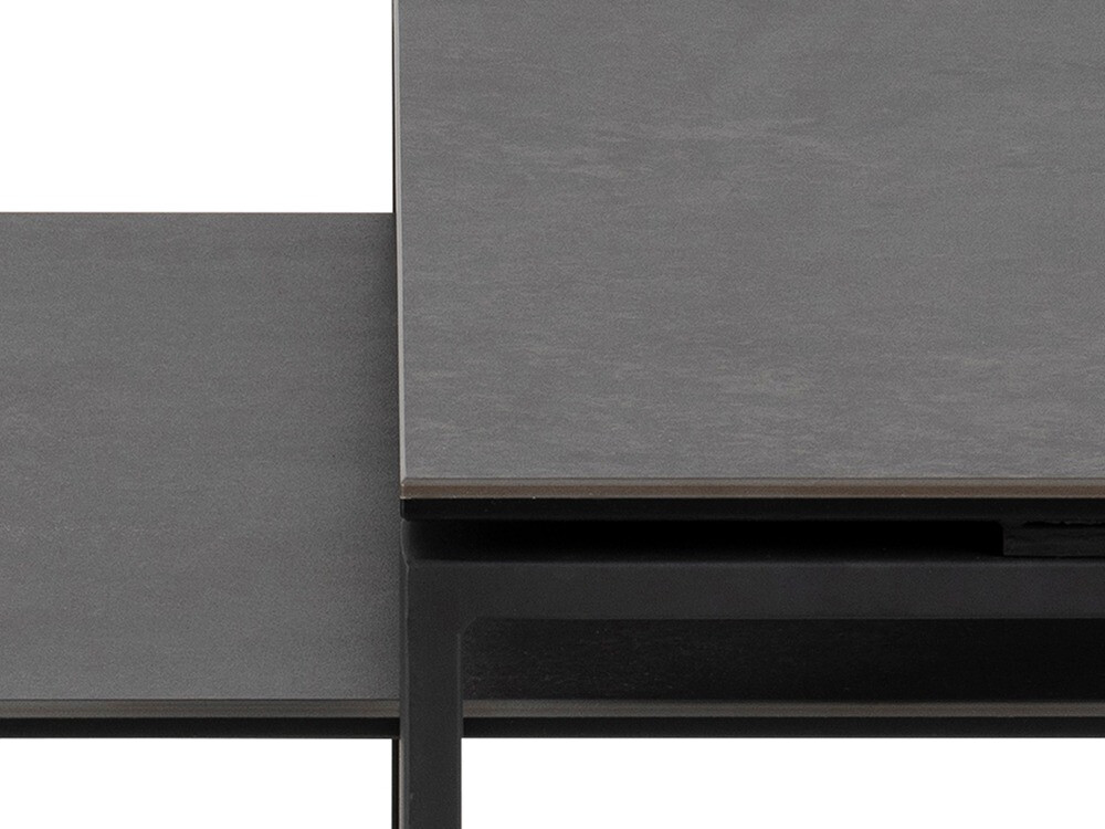 Coffee table set Norsica 421 (Dark grey + Black)