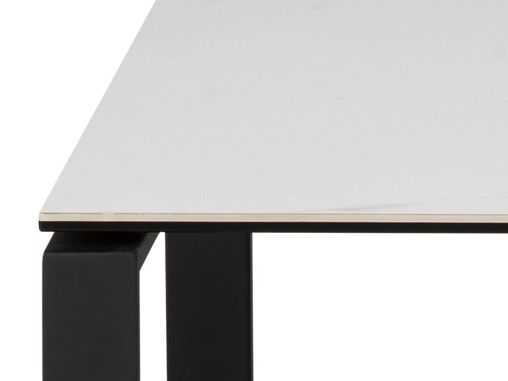 Coffee table set Norsica 421 (White marble + Black)