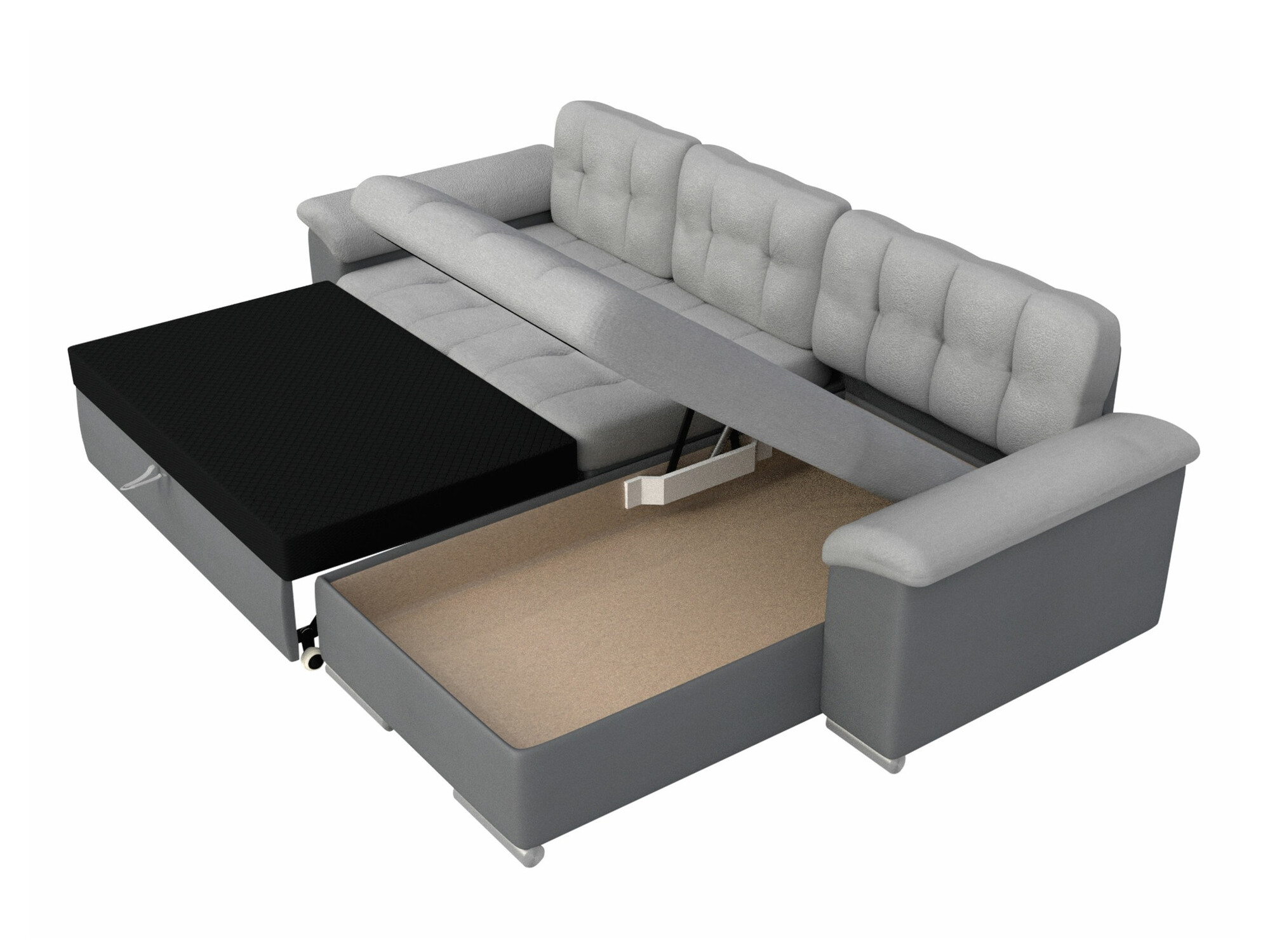 Corner sofa Comfivo Mica II (Fragola 90)