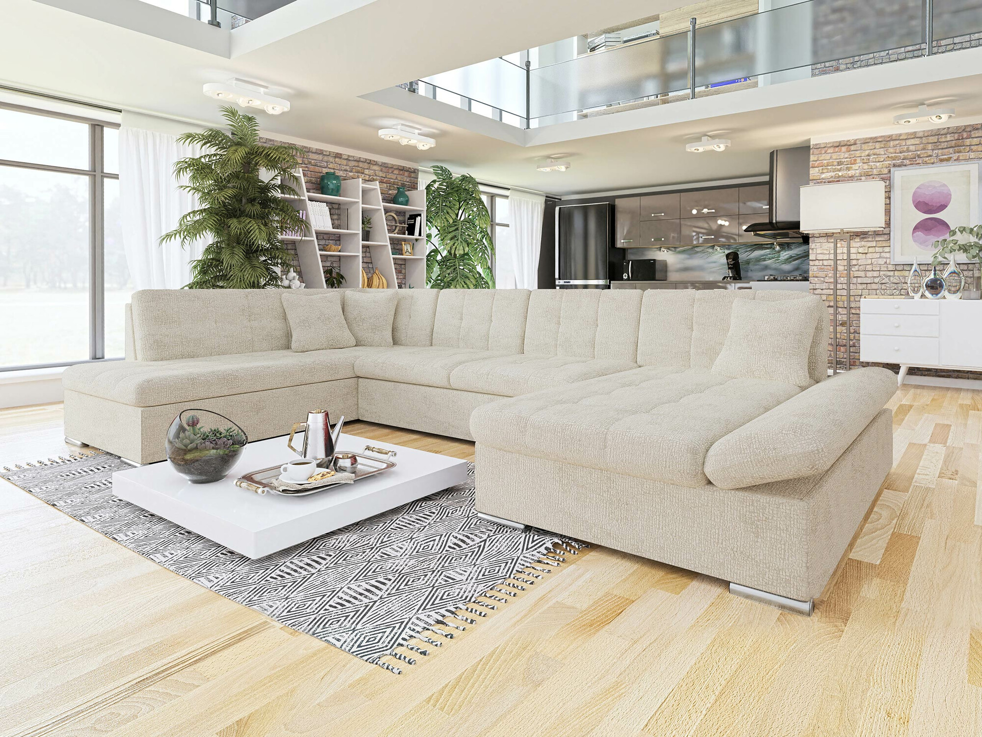 Corner sofa Comfivo Tilia II (Fragola 20)