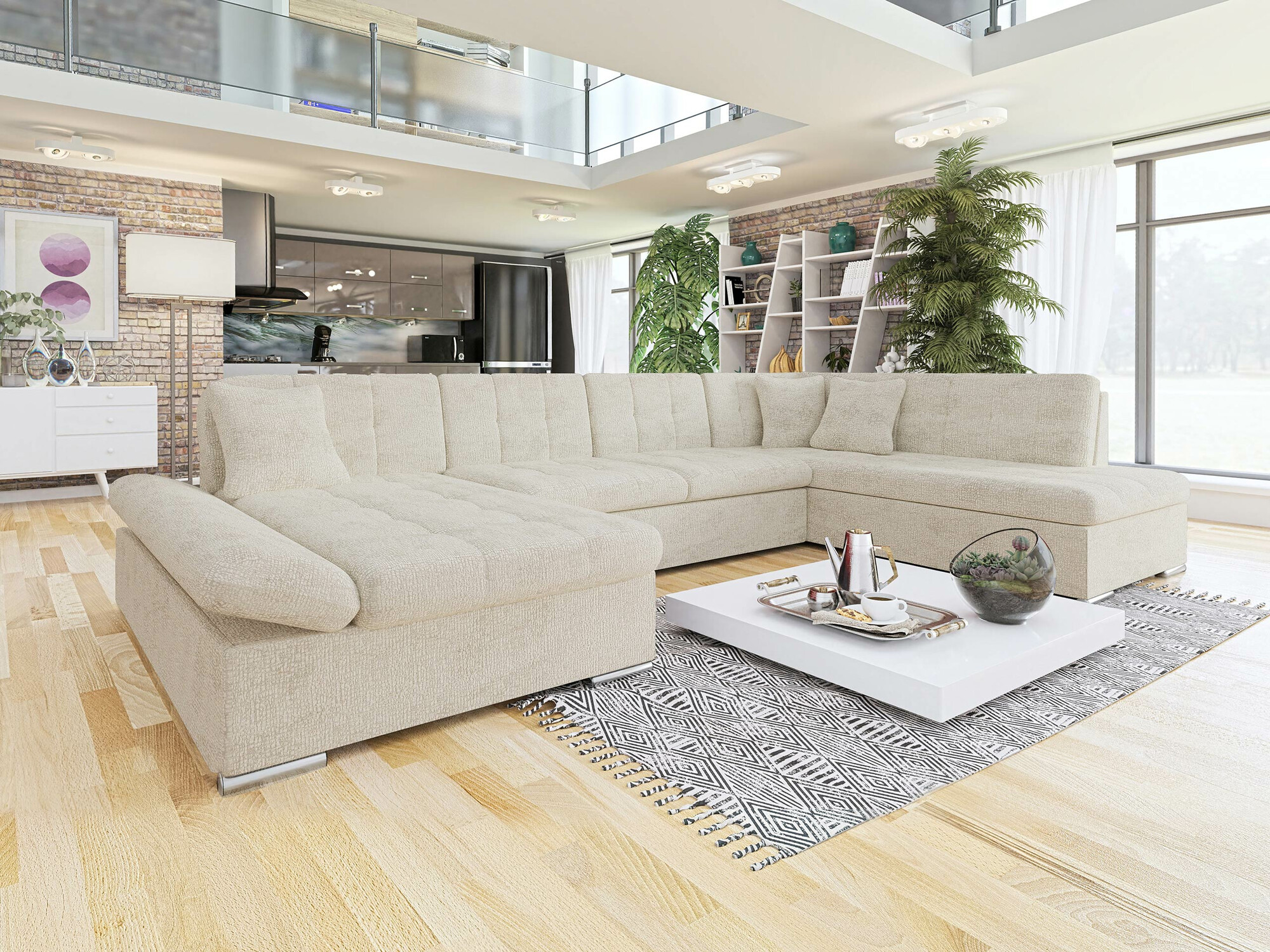 Corner sofa Comfivo Tilia II (Fragola 20)