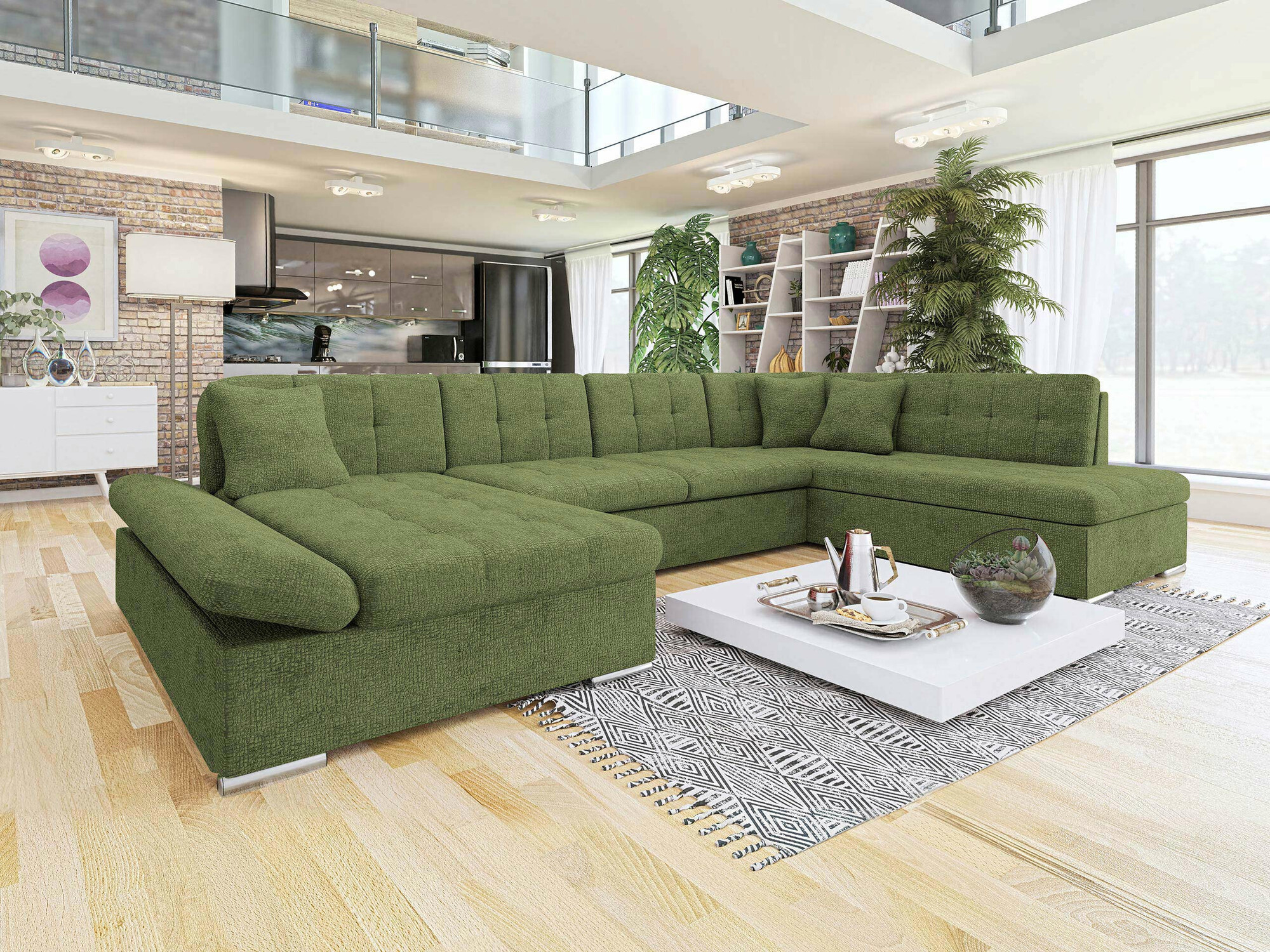 Corner sofa Comfivo Tilia II (Fragola 65)
