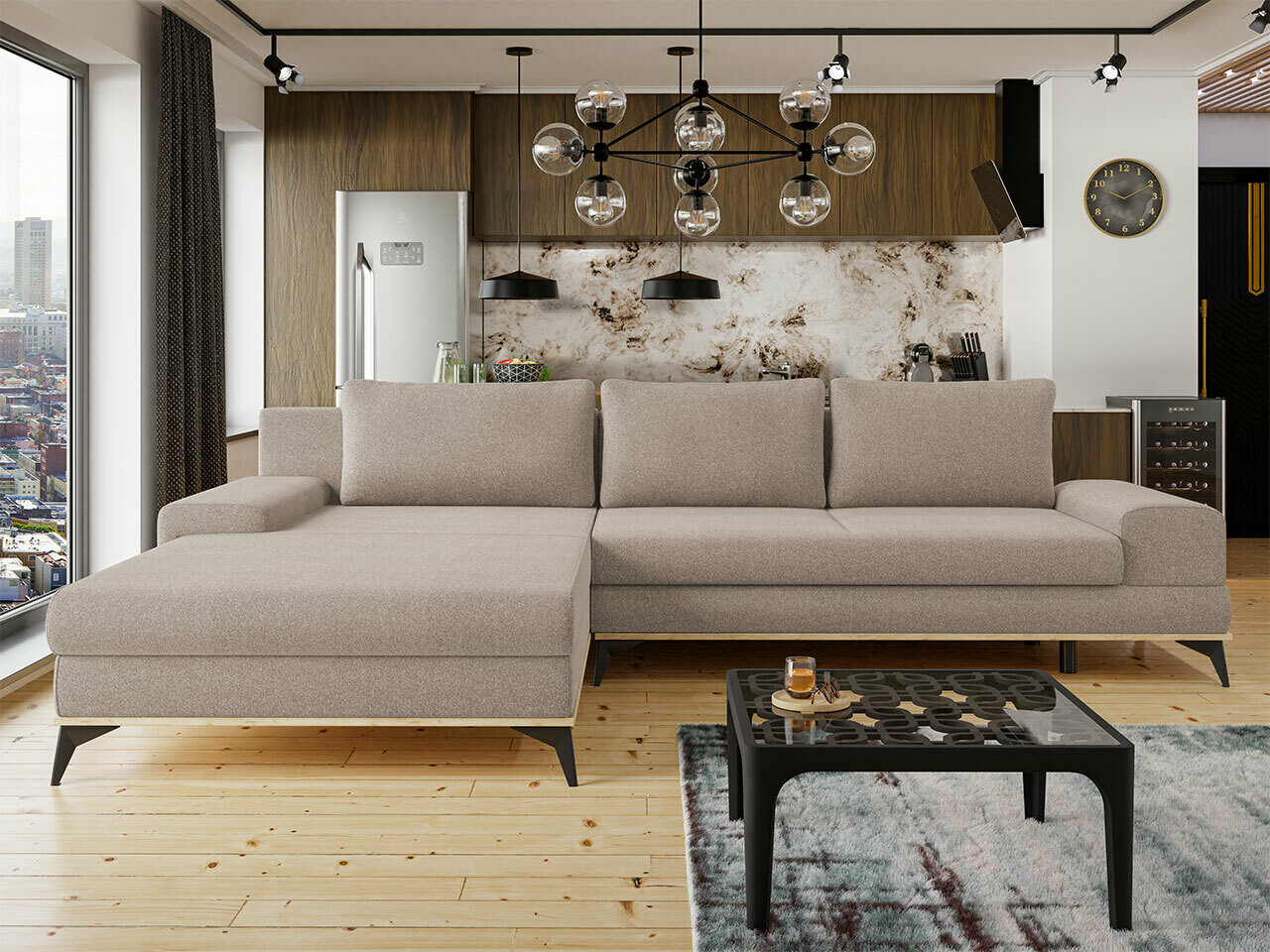 Corner sofa Lincoln 136 (Soro 13)
