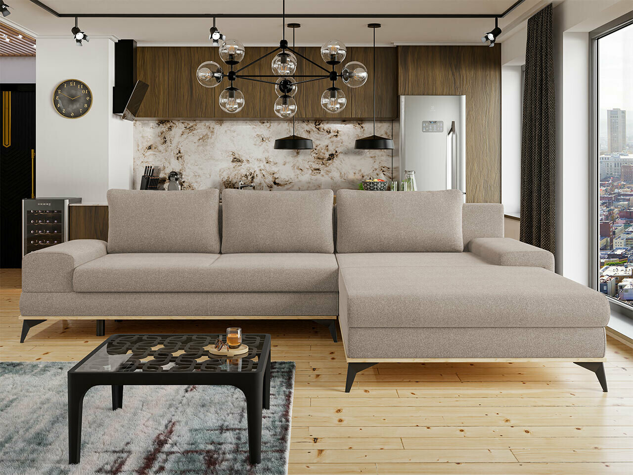 Corner sofa Lincoln 136 (Soro 13)
