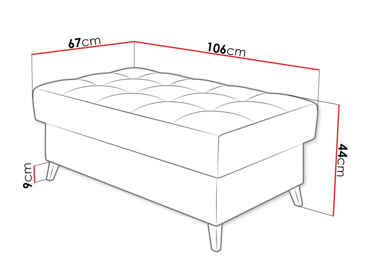 Upholstered bench Comfivo Agnus (Baloo 2073)