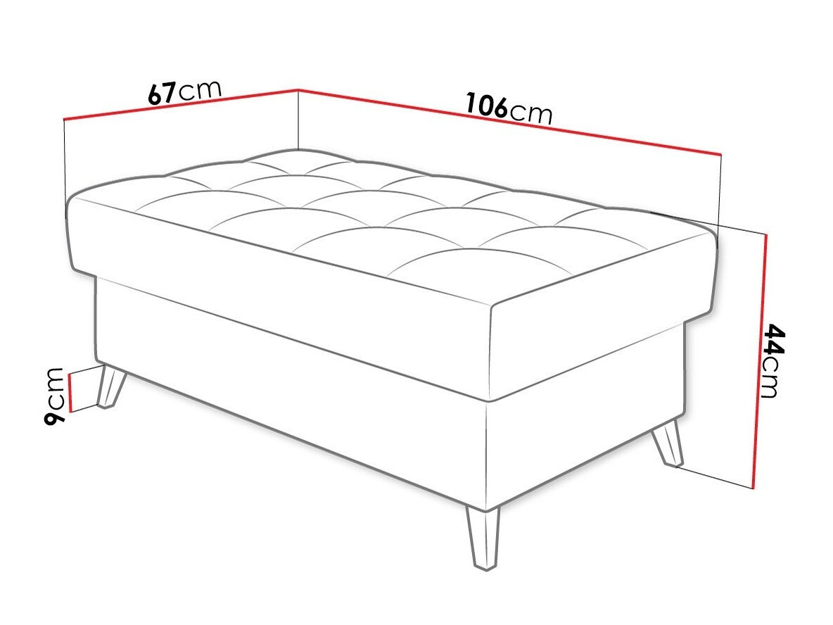 Upholstered bench Comfivo Agnus (Baloo 2074)