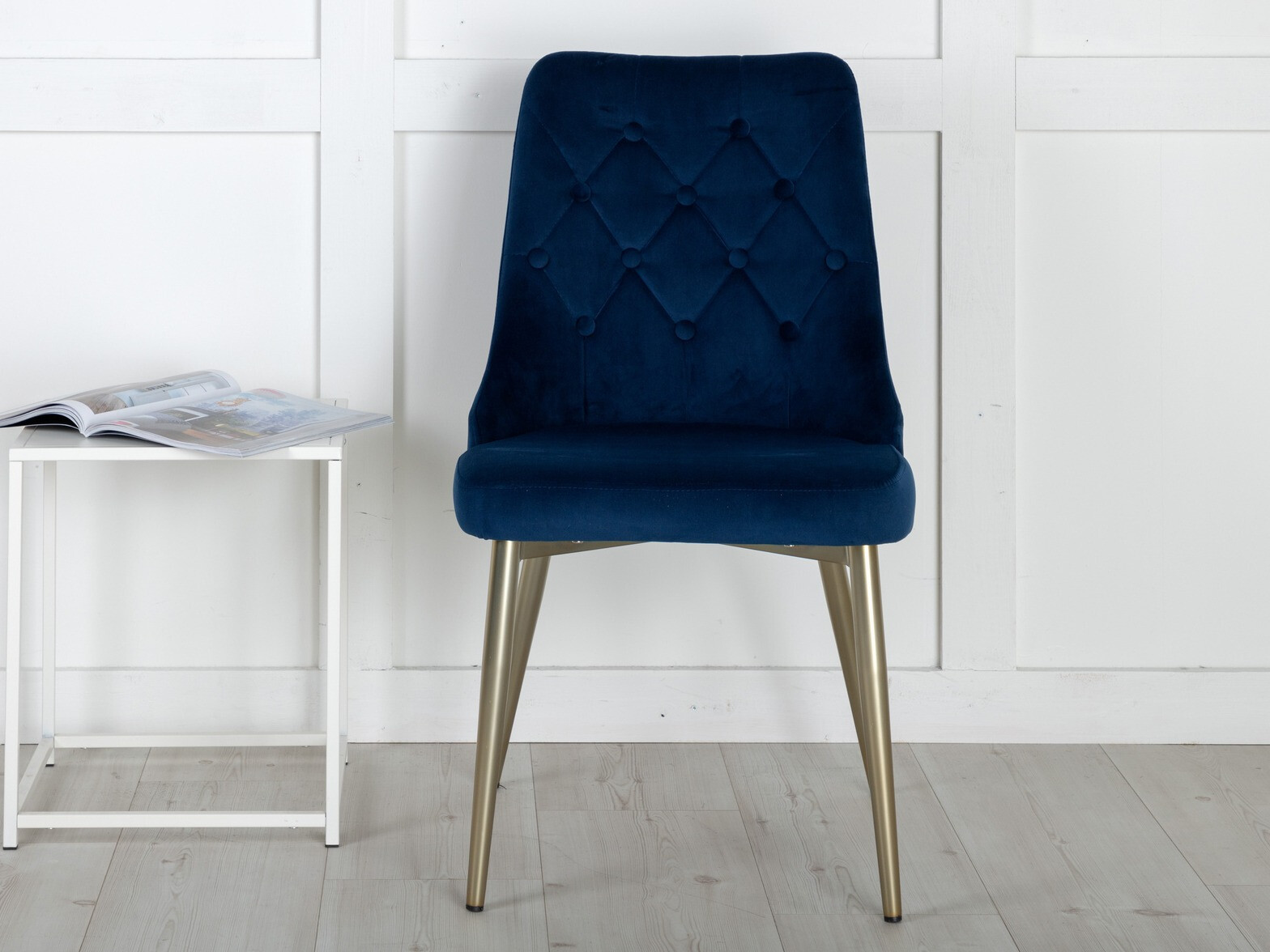Chair Dallas 203 (Blue + golden)