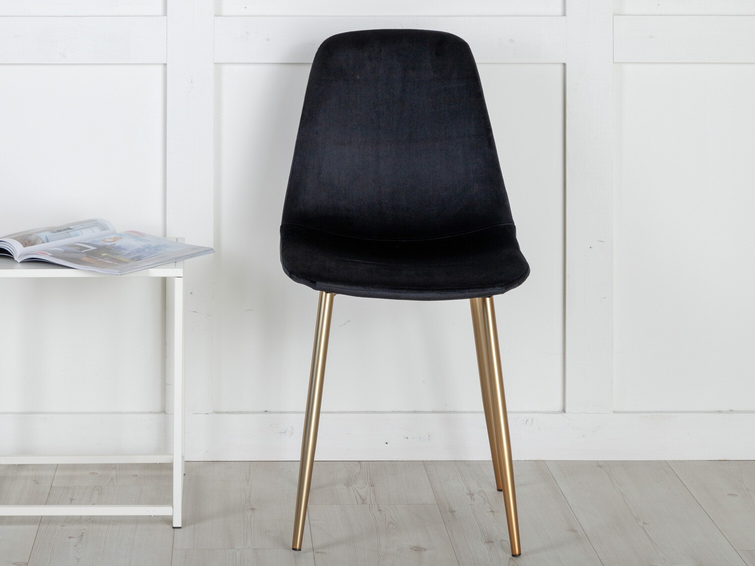 Chair Dallas 252 (Black + Brass)