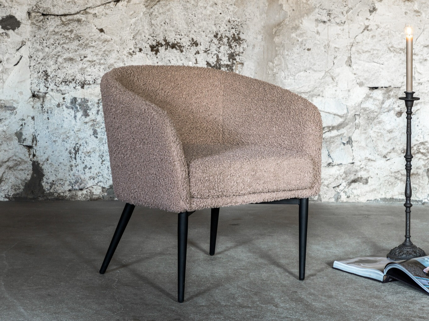 Armchair Dallas 1706 (Brown + Black)