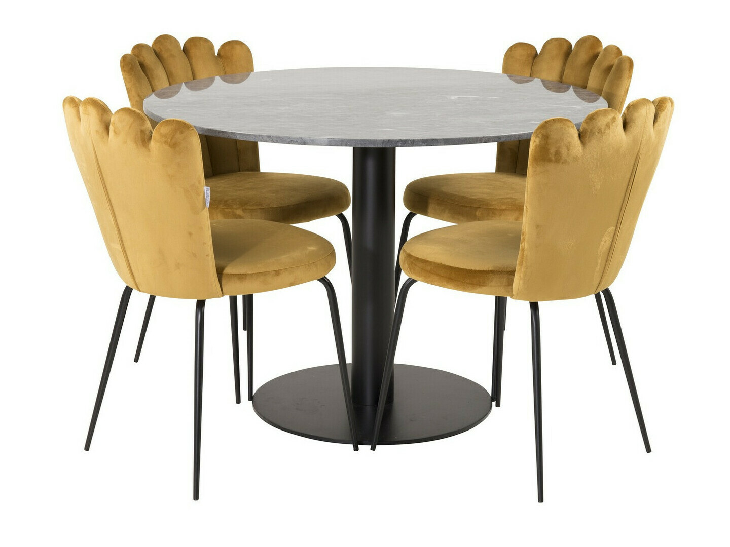 Dining set Dallas 2624 (Yellow + Black)