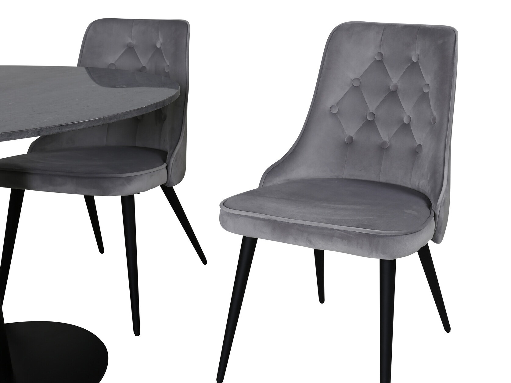 Dining set Dallas 2671 (Grey + Black)