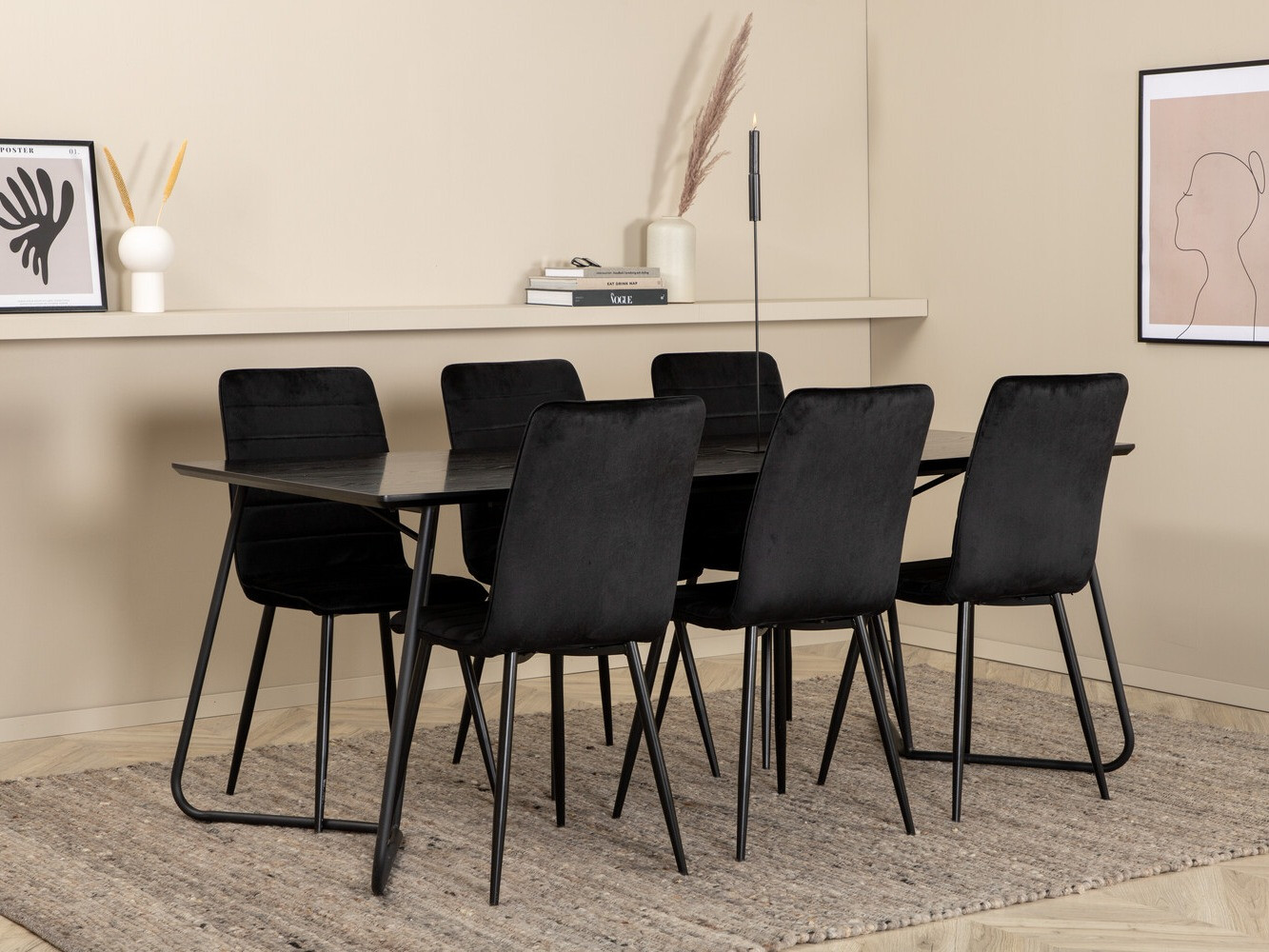 Dining set Dallas 2721 (Black)