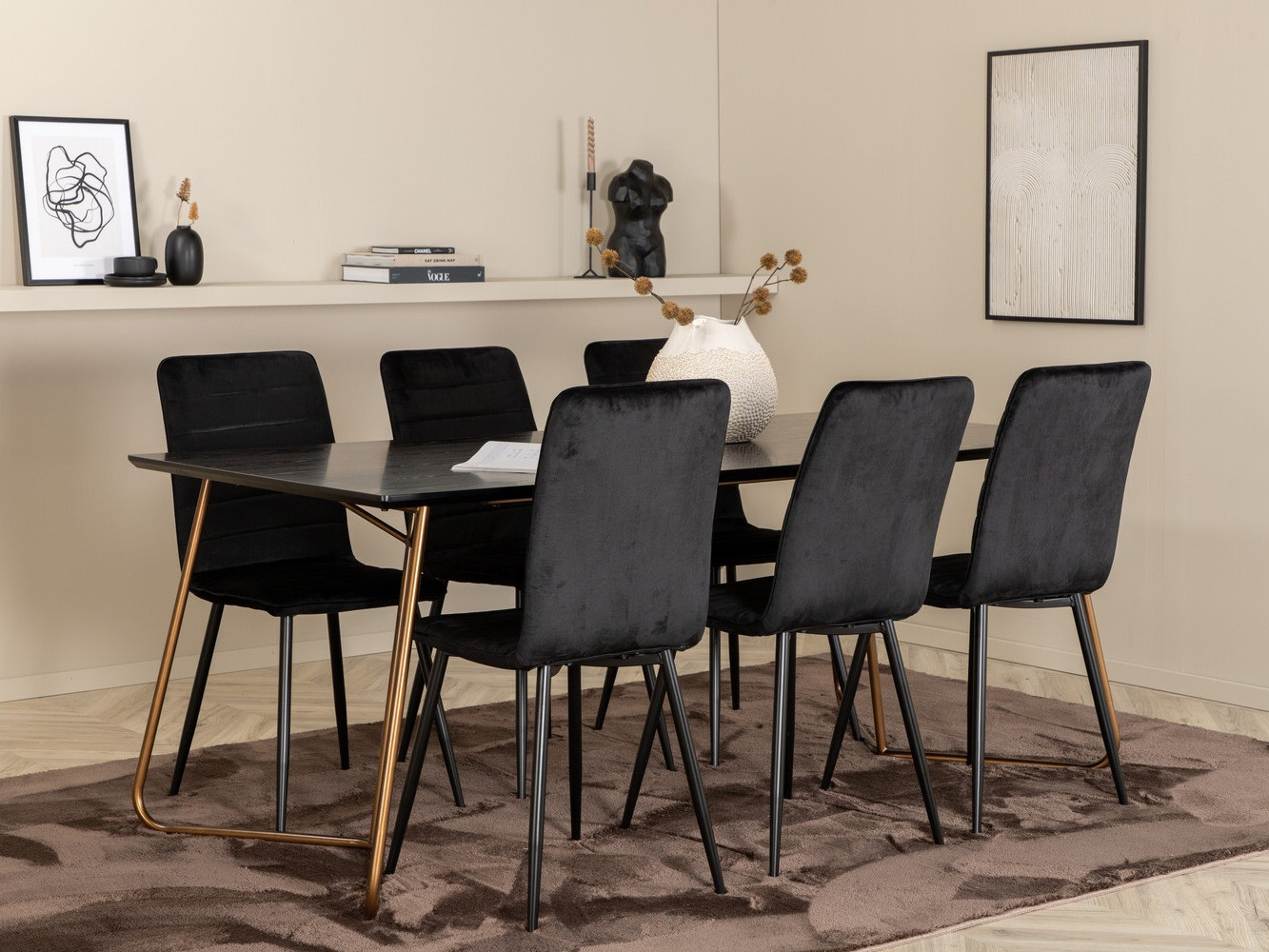 Dining set Dallas 2724 (Black)