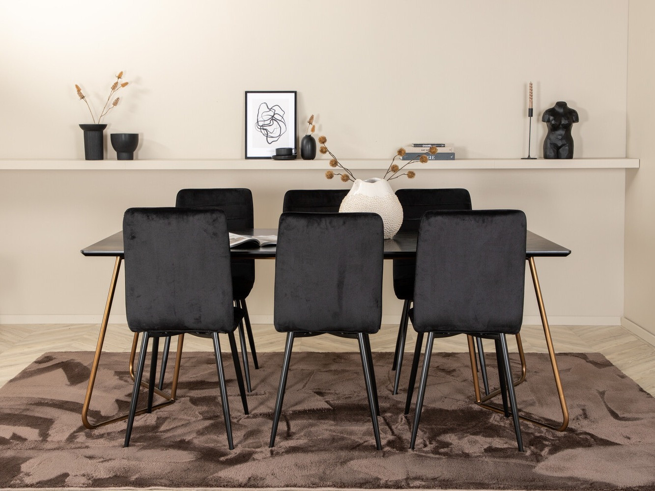 Dining set Dallas 2724 (Black)