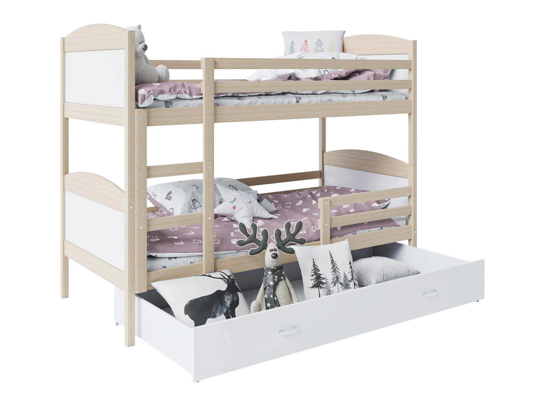Bunk bed Aurora 101 (White)