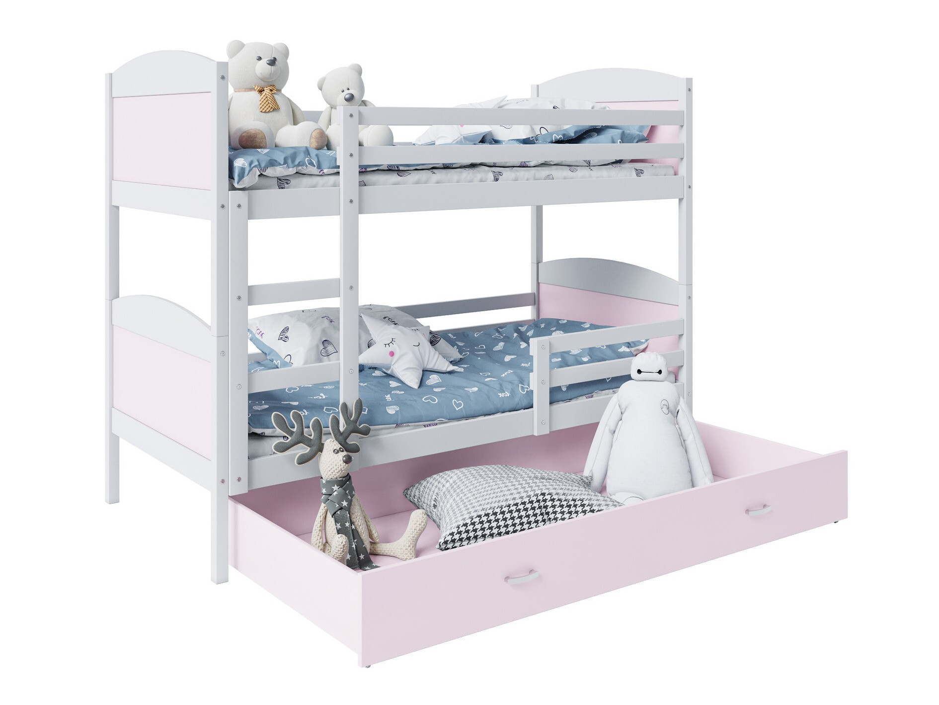 Bunk bed Aurora 102 (Pink)