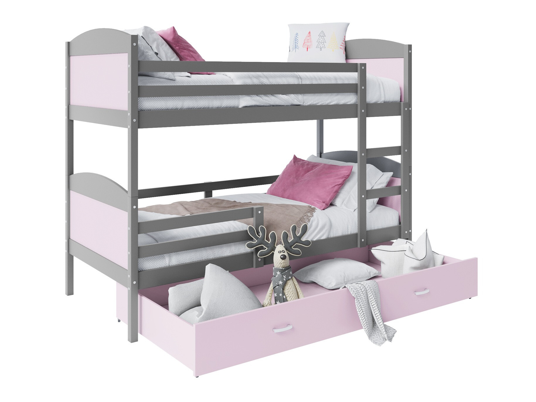 Bunk bed Aurora 102 (Pink)