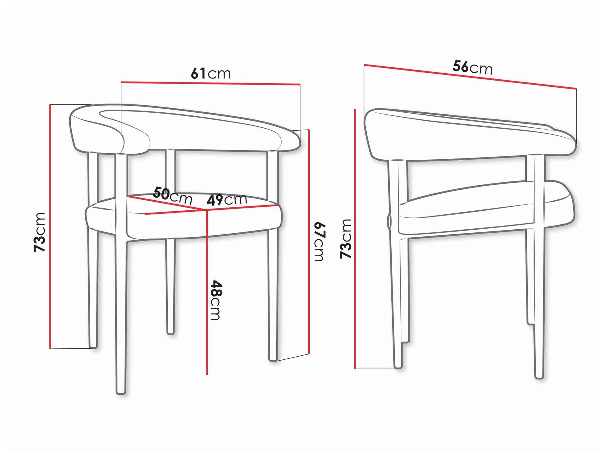 Chair Jackson 110 (Magic Velvet 2258)