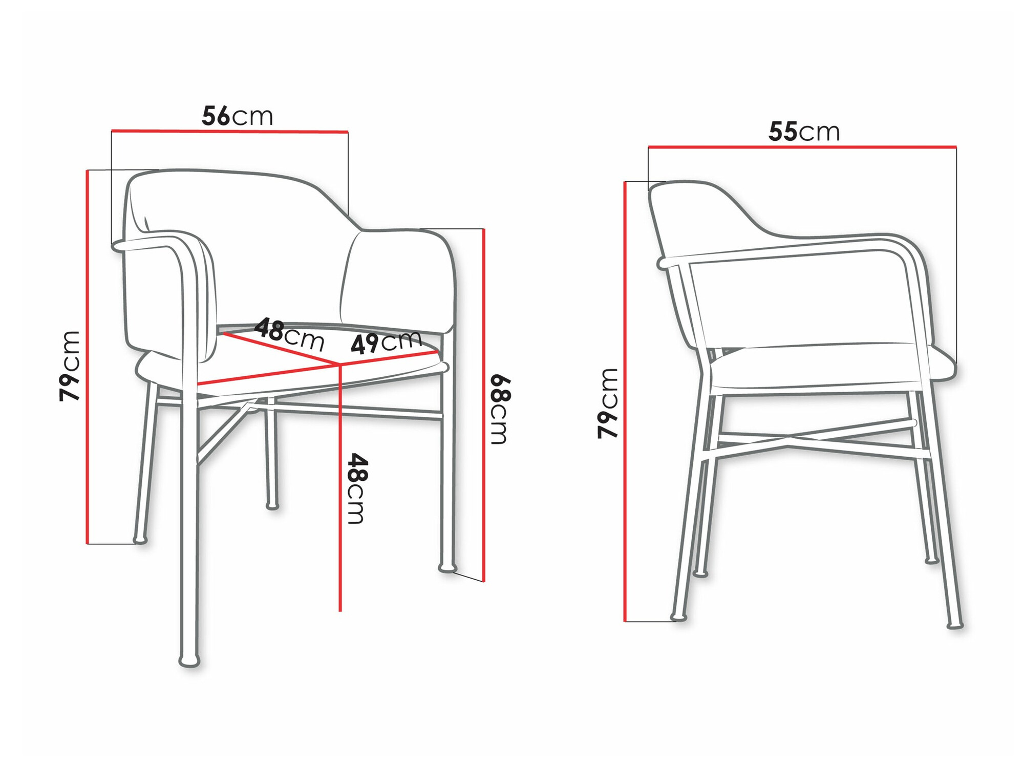 Chair Jackson 113 (Magic Velvet 2240)
