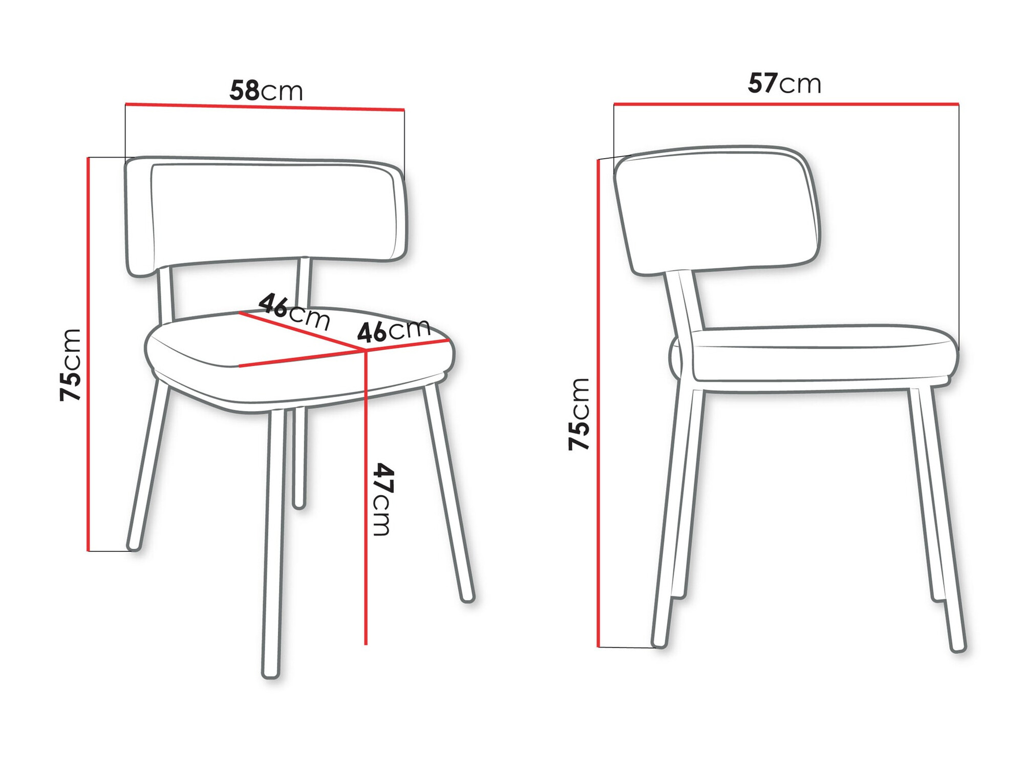 Chair Jackson 114 (Magic Velvet 2240)