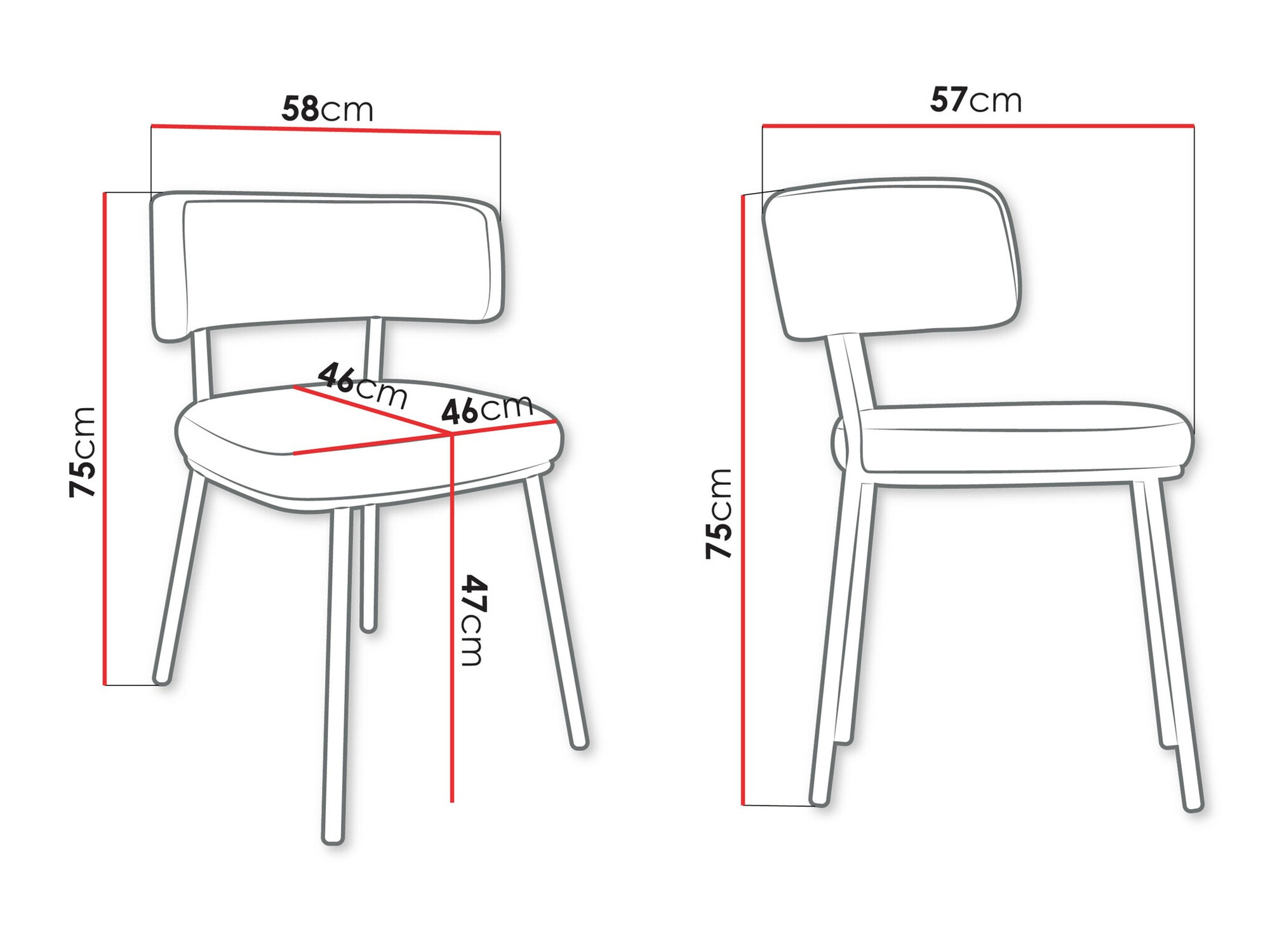 Chair Jackson 114 (Magic Velvet 2258)