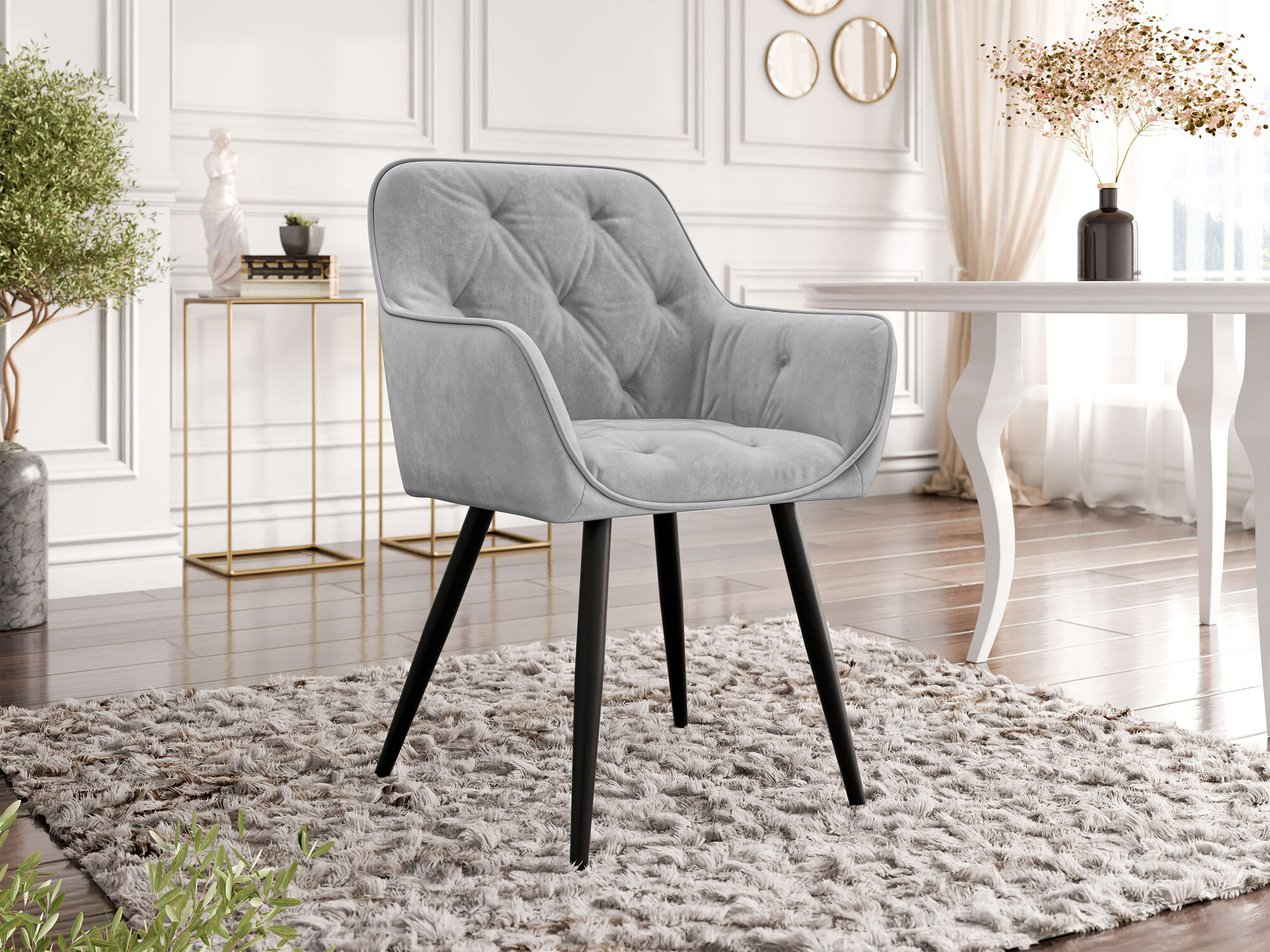 Chair Jackson 115 (Black + Magic Velvet 2240)