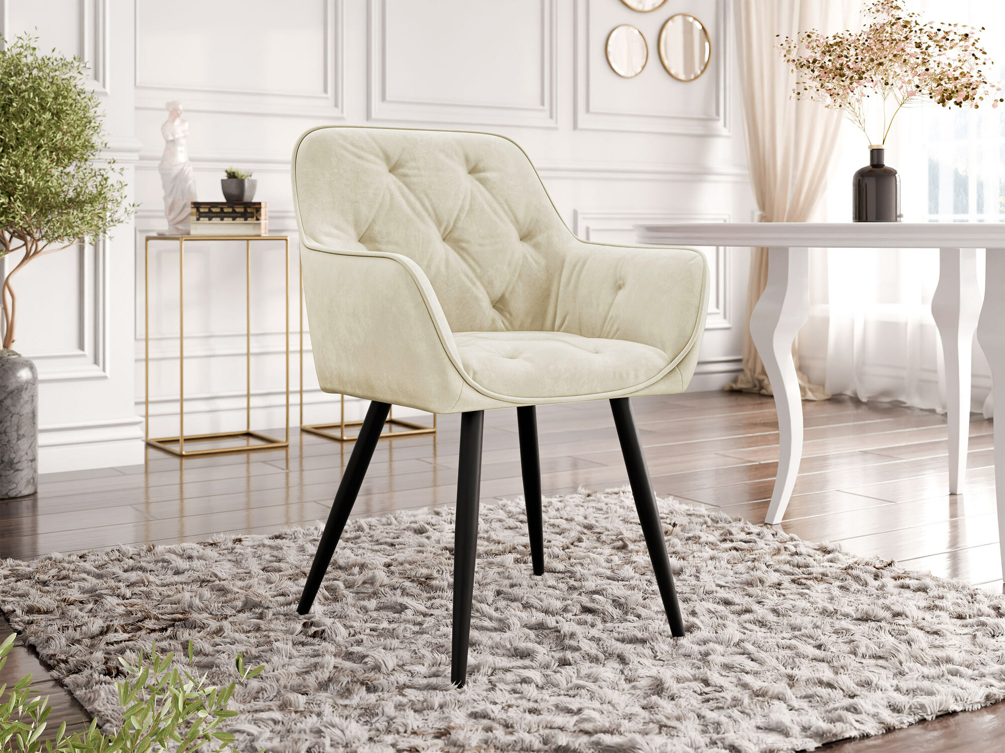 Chair Jackson 115 (Black + Magic Velvet 2250)