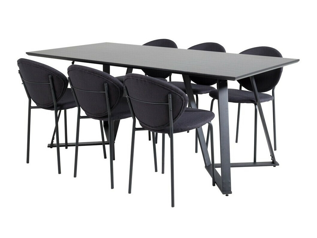 Dining set Dallas 1970 (Black)