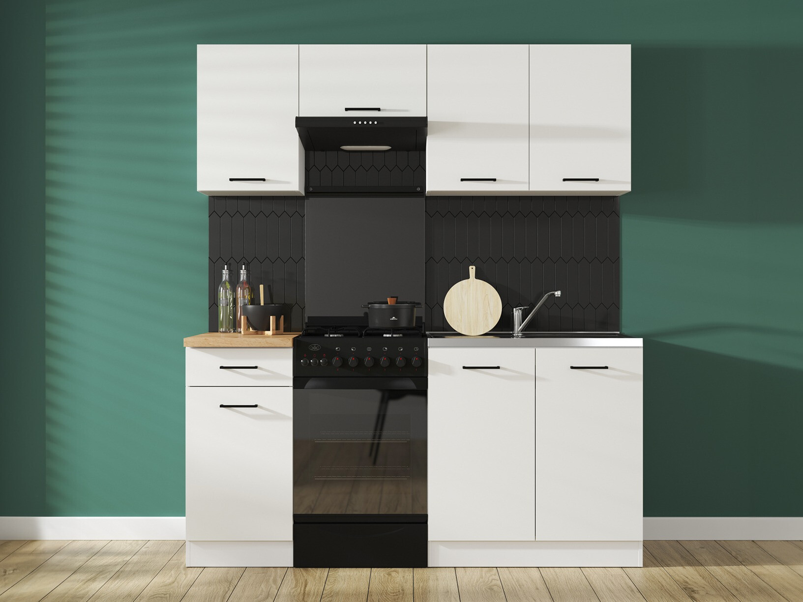 Modular kitchen set Line White 116