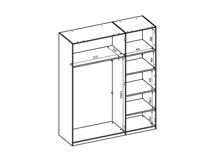 Wardrobe Mirsevi 102 (Not available)
