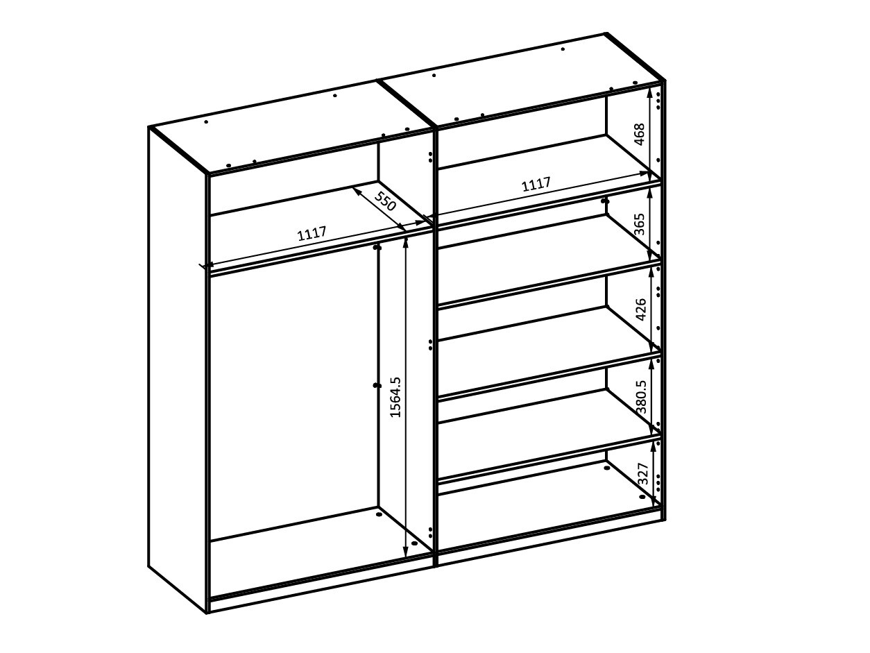 Wardrobe Mirsevi 103