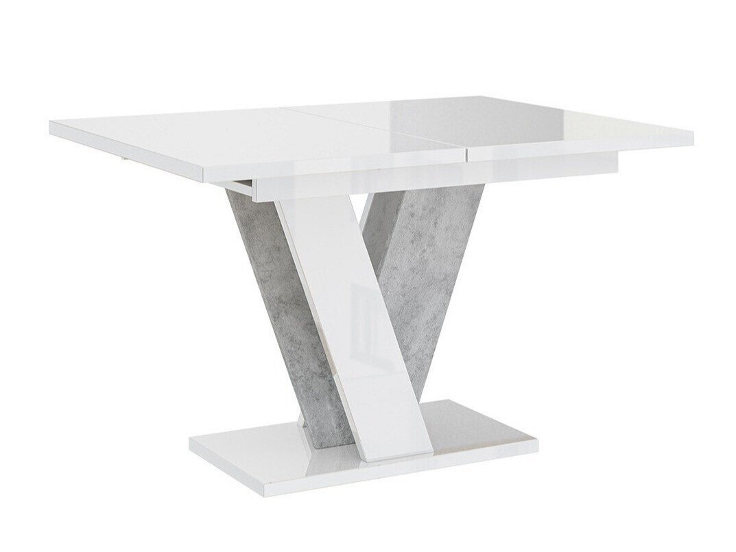 Table Goodyear 125 (Glossy white + Grey)