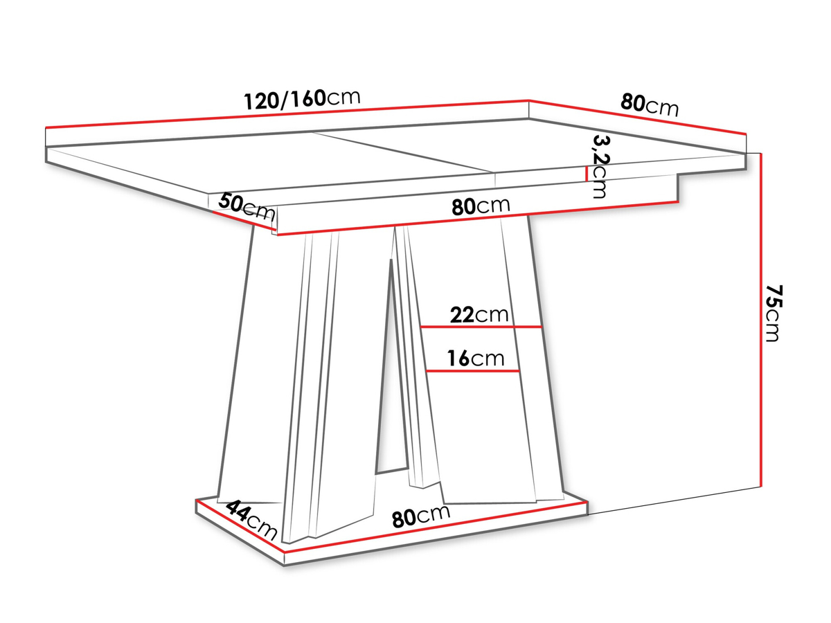 Table Goodyear 129 (White marble)