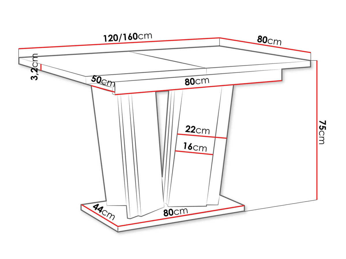 Table Goodyear 130 (Black marble)
