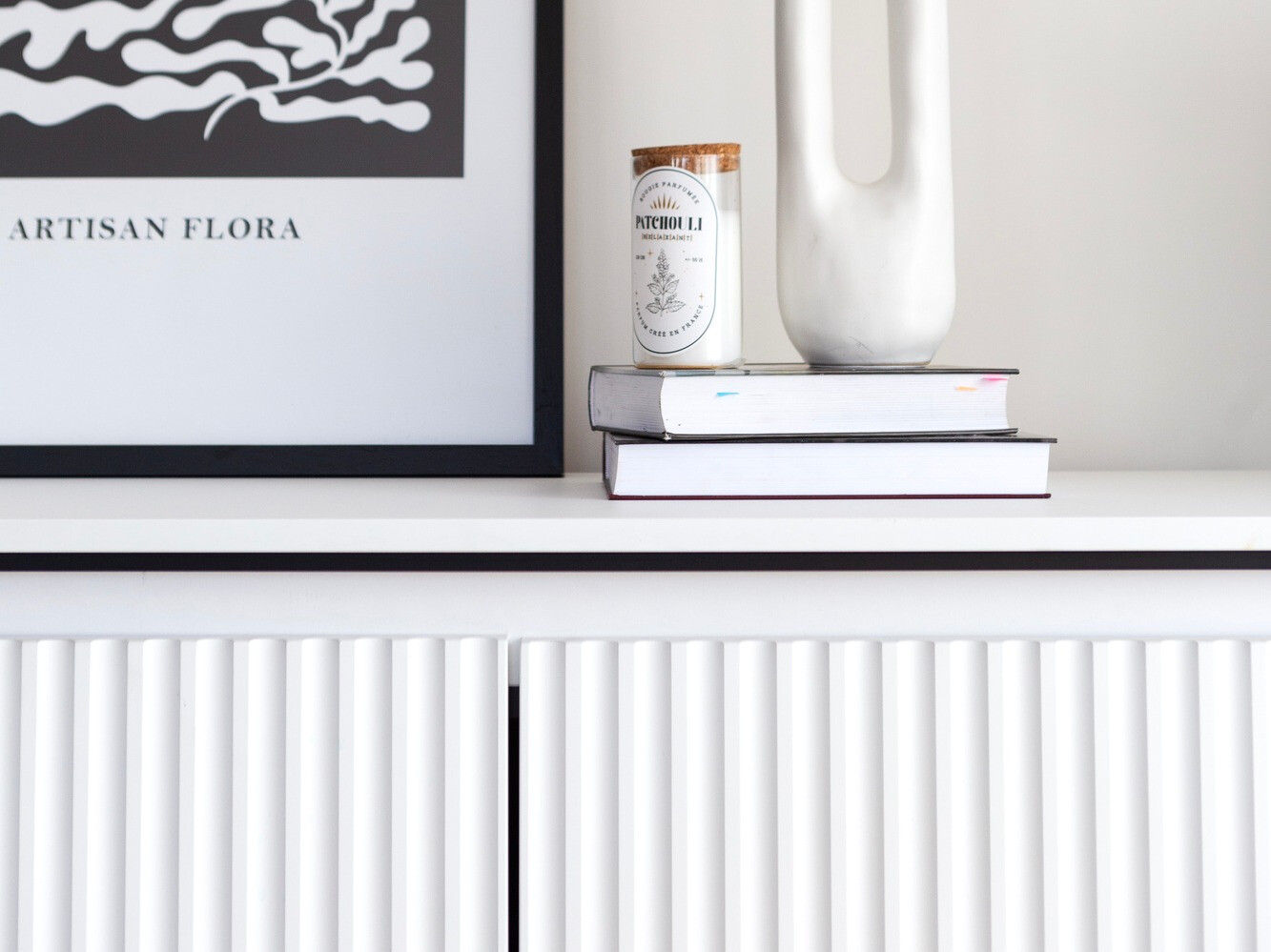 Sideboard Fernolu 103 (White + Black)